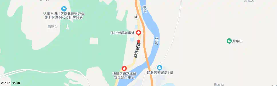 达州高家坝_公交站地图_达州公交_妙搜公交查询2025
