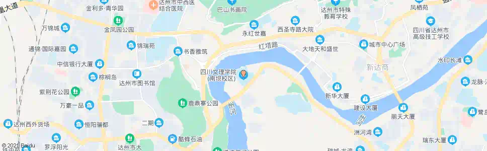 达州四川文理学院(新校区)_公交站地图_达州公交_妙搜公交查询2025