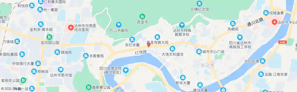 达州市职中_公交站地图_达州公交_妙搜公交查询2025