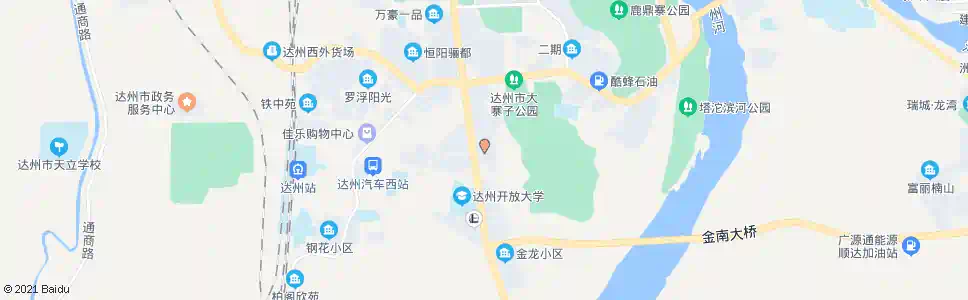 达州天悦名居_公交站地图_达州公交_妙搜公交查询2025