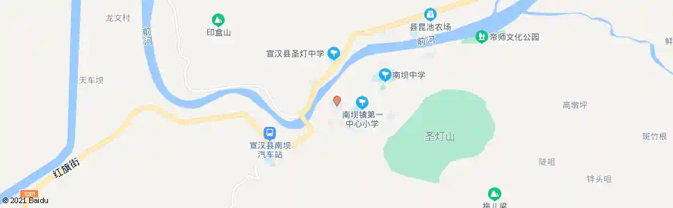 达州南坝农贸市场_公交站地图_达州公交_妙搜公交查询2025