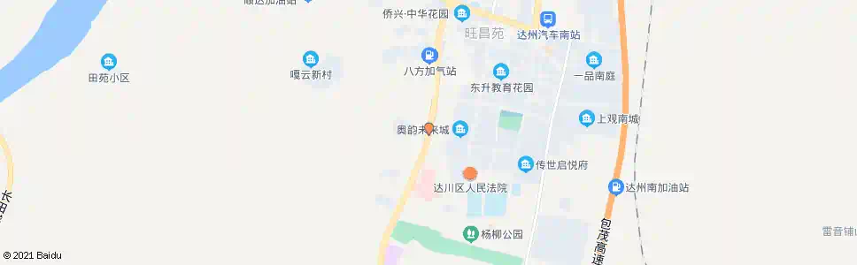 达州杨柳垭_公交站地图_达州公交_妙搜公交查询2025