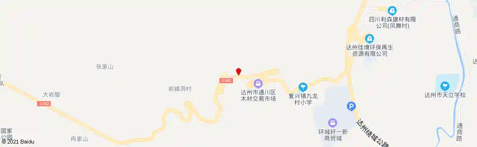 达州龙凤泉山庄_公交站地图_达州公交_妙搜公交查询2025