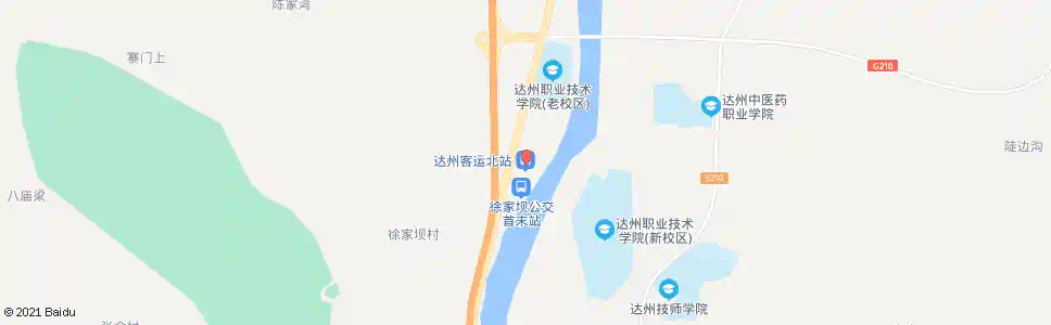 达州北客站_公交站地图_达州公交_妙搜公交查询2025