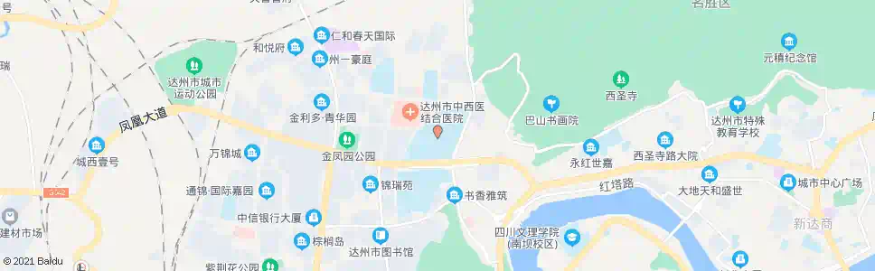 达州体育中心_公交站地图_达州公交_妙搜公交查询2025