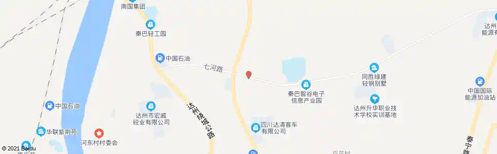 达州华川厂_公交站地图_达州公交_妙搜公交查询2025
