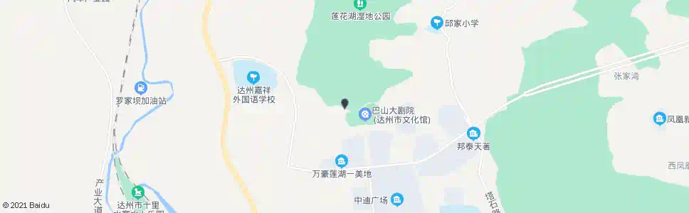 达州莲花湖_公交站地图_达州公交_妙搜公交查询2025