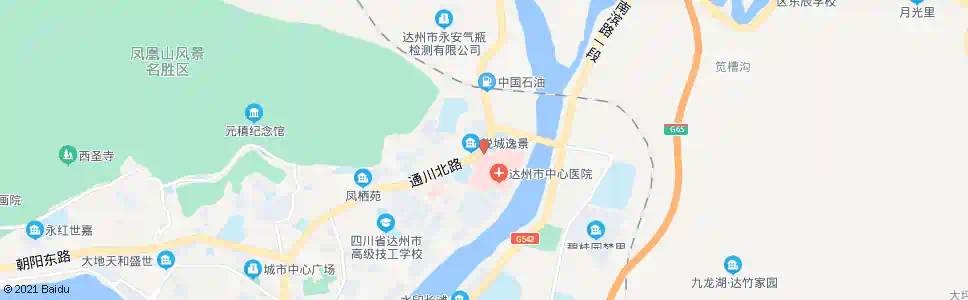 达州住院部_公交站地图_达州公交_妙搜公交查询2025