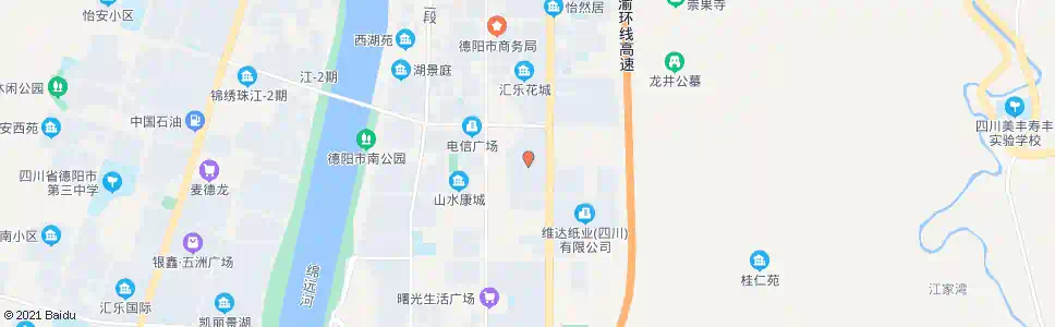德阳华庭阳光_公交站地图_德阳公交_妙搜公交查询2025