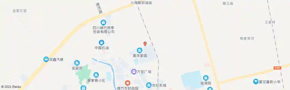德阳广灵村_公交站地图_德阳公交_妙搜公交查询2025