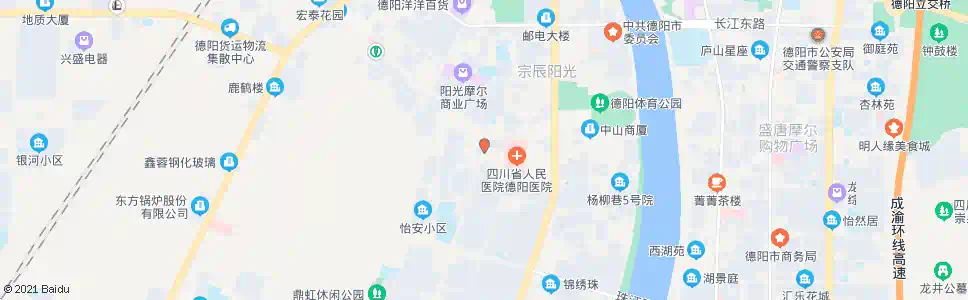 德阳城南市场_公交站地图_德阳公交_妙搜公交查询2025