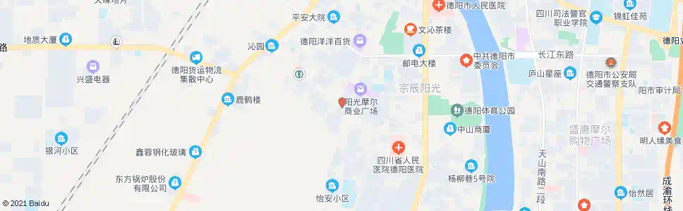 德阳凯旋国际广场_公交站地图_德阳公交_妙搜公交查询2025