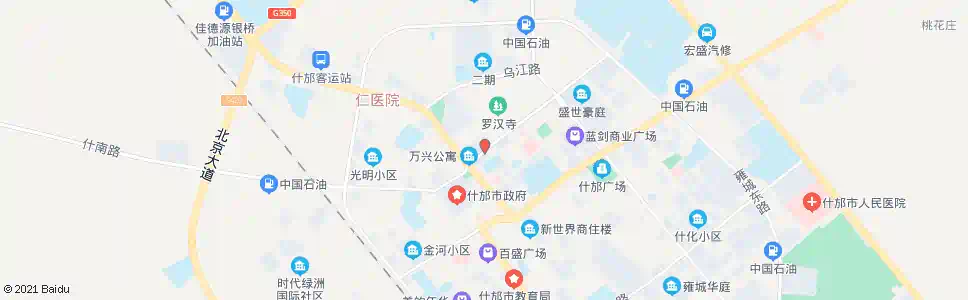 德阳北门中医院_公交站地图_德阳公交_妙搜公交查询2025