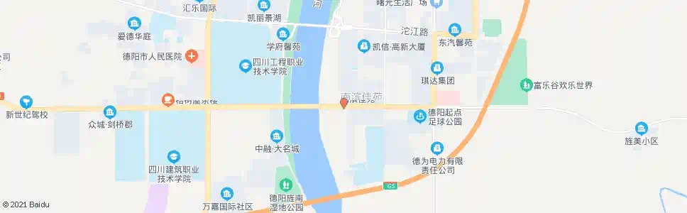 德阳嘉陵江路大桥东_公交站地图_德阳公交_妙搜公交查询2025