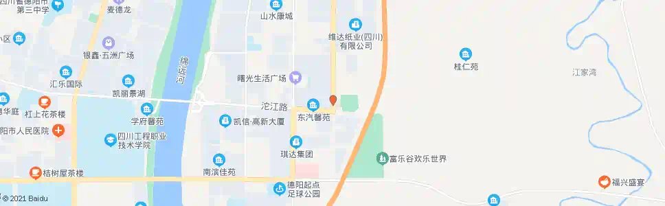 德阳乐安村东站_公交站地图_德阳公交_妙搜公交查询2025