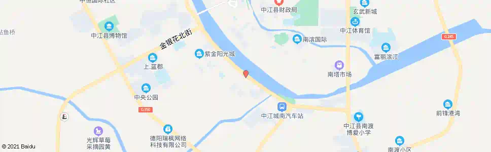 德阳闸门桥(南行)_公交站地图_德阳公交_妙搜公交查询2025