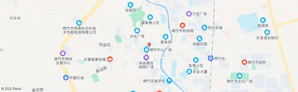 德阳中心广场(大东街)_公交站地图_德阳公交_妙搜公交查询2025