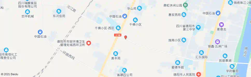 德阳华山路口_公交站地图_德阳公交_妙搜公交查询2025