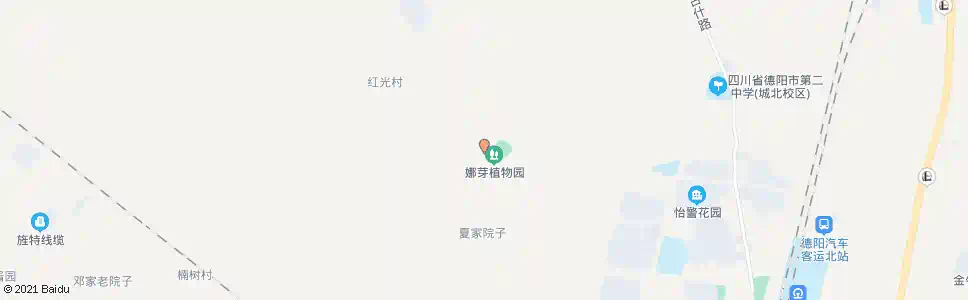 德阳红伏村_公交站地图_德阳公交_妙搜公交查询2025