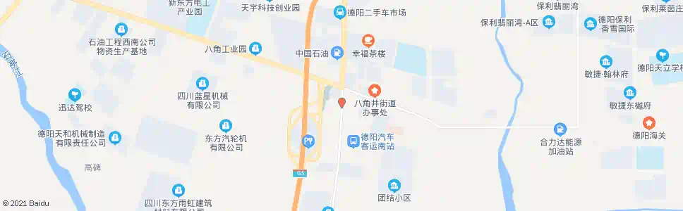 德阳八角工业园南_公交站地图_德阳公交_妙搜公交查询2025