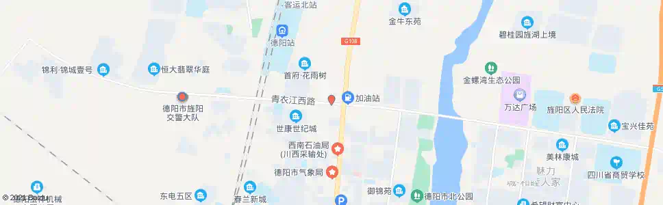 德阳青衣江路_公交站地图_德阳公交_妙搜公交查询2025