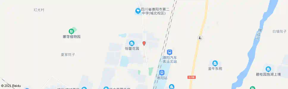 德阳怡警花园_公交站地图_德阳公交_妙搜公交查询2025