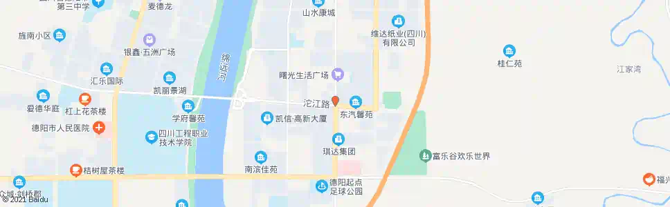 德阳乐安村_公交站地图_德阳公交_妙搜公交查询2025