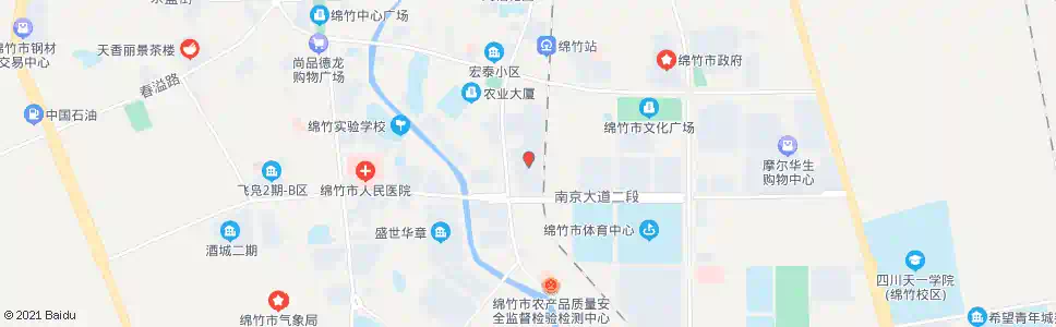 德阳金陵月亮湾_公交站地图_德阳公交_妙搜公交查询2025