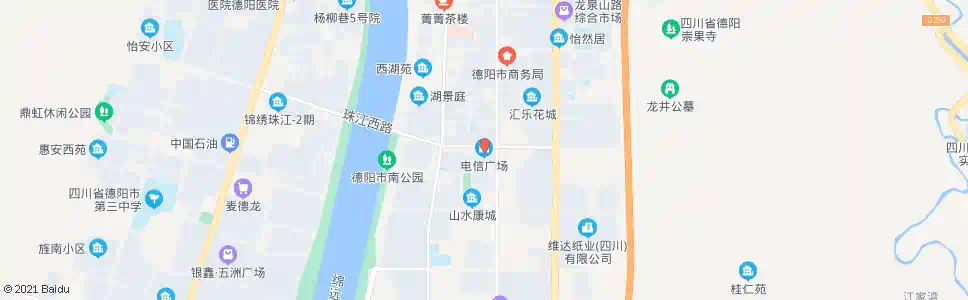 德阳电信城_公交站地图_德阳公交_妙搜公交查询2025