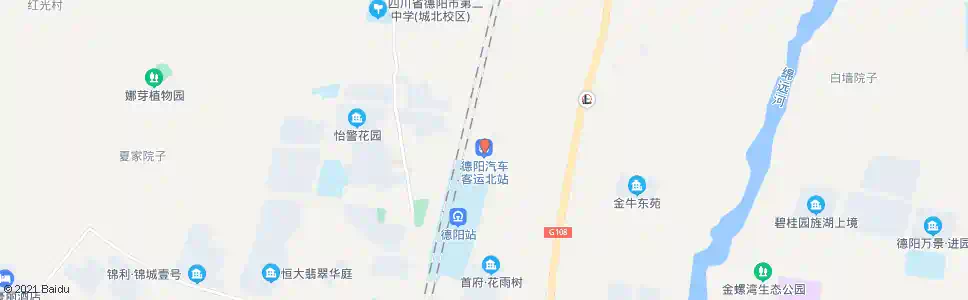 德阳汽车北站_公交站地图_德阳公交_妙搜公交查询2025
