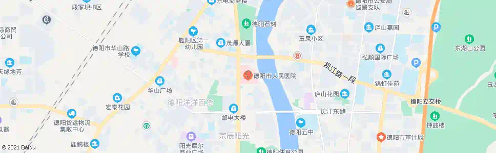 德阳新人民医院_公交站地图_德阳公交_妙搜公交查询2025