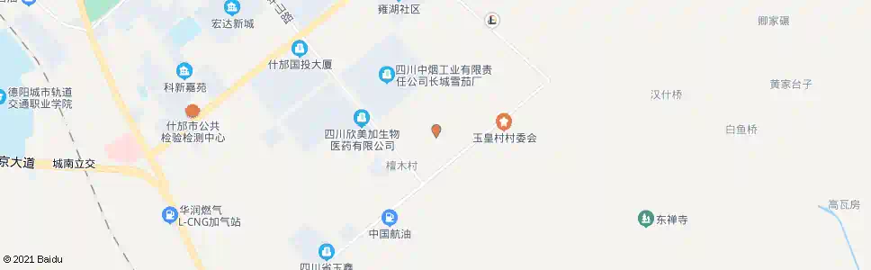 德阳谭木村_公交站地图_德阳公交_妙搜公交查询2025