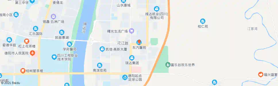 德阳东汽馨苑_公交站地图_德阳公交_妙搜公交查询2025