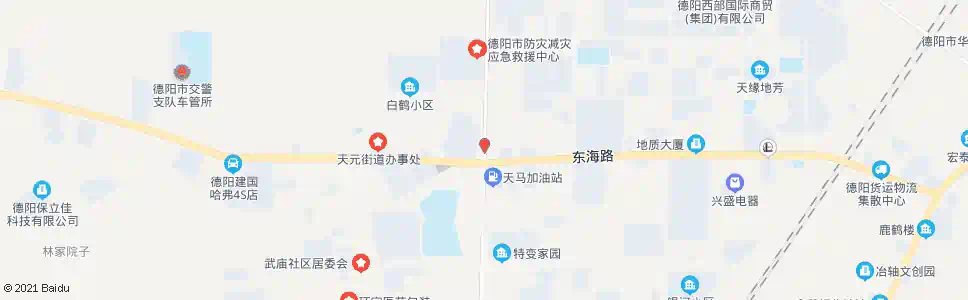 德阳东海路口西_公交站地图_德阳公交_妙搜公交查询2025