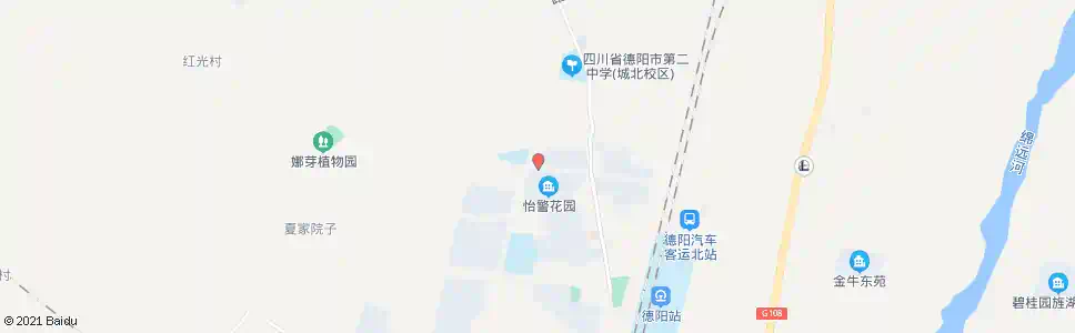 德阳怡警花园北_公交站地图_德阳公交_妙搜公交查询2025
