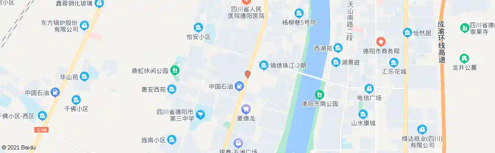 德阳丽阳天下_公交站地图_德阳公交_妙搜公交查询2025