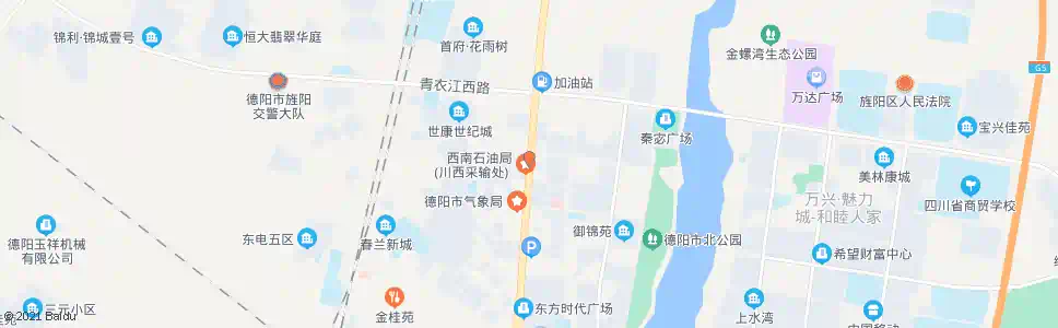 德阳杨程渠路口_公交站地图_德阳公交_妙搜公交查询2025