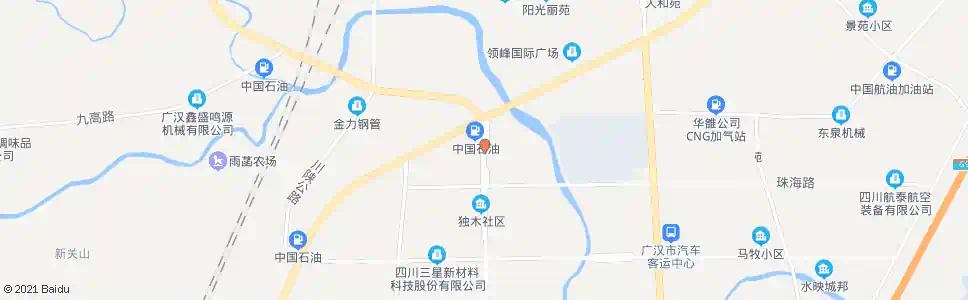 德阳南昌路大件路口_公交站地图_德阳公交_妙搜公交查询2025