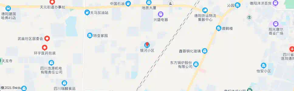 德阳银河小区_公交站地图_德阳公交_妙搜公交查询2025