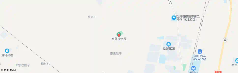 德阳红伏村委会_公交站地图_德阳公交_妙搜公交查询2025
