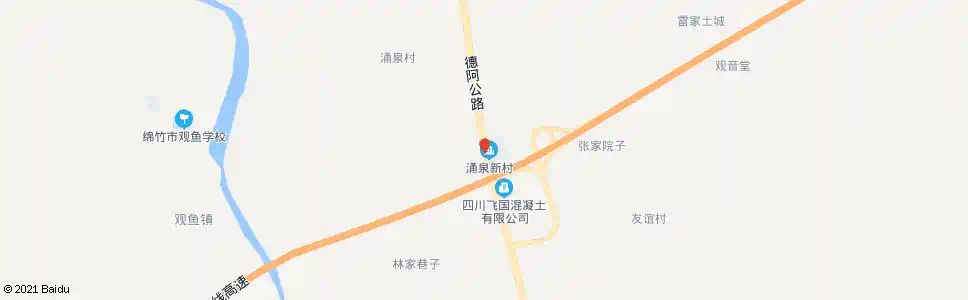 德阳涌泉村四组_公交站地图_德阳公交_妙搜公交查询2025