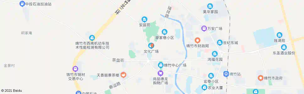 德阳人民公园_公交站地图_德阳公交_妙搜公交查询2025