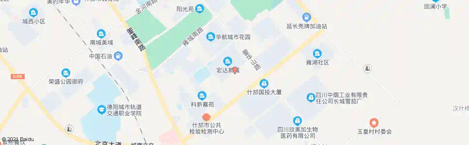 德阳宏达新城_公交站地图_德阳公交_妙搜公交查询2025
