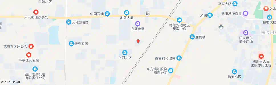 德阳银山小区_公交站地图_德阳公交_妙搜公交查询2025
