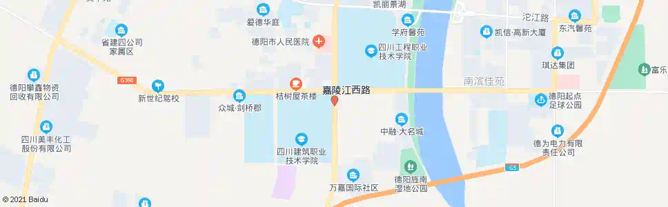 德阳四川建院北_公交站地图_德阳公交_妙搜公交查询2025