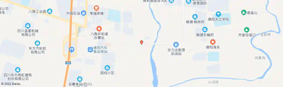 德阳八角大桥西站_公交站地图_德阳公交_妙搜公交查询2025