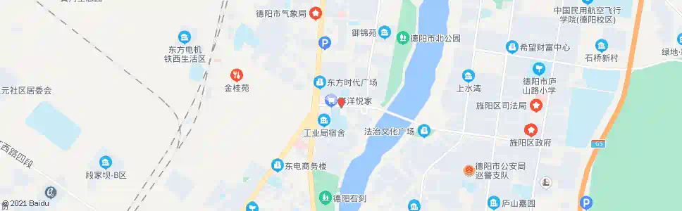 德阳黄河路大桥西_公交站地图_德阳公交_妙搜公交查询2025