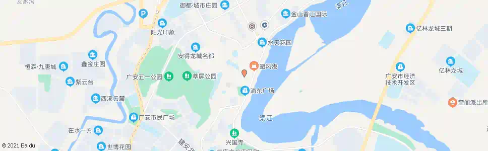 广安人民路_公交站地图_广安公交_妙搜公交查询2025