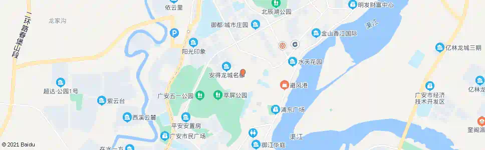 广安中医院北门口_公交站地图_广安公交_妙搜公交查询2025