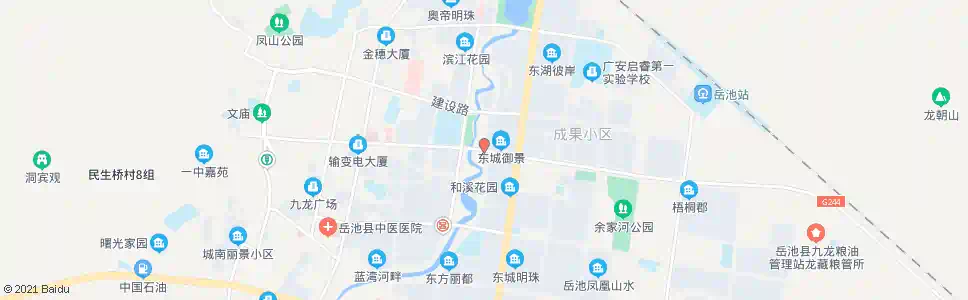 广安二号桥_公交站地图_广安公交_妙搜公交查询2025